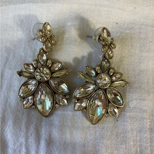 Banana Republic Clear‎ Stones Dangle Earrings